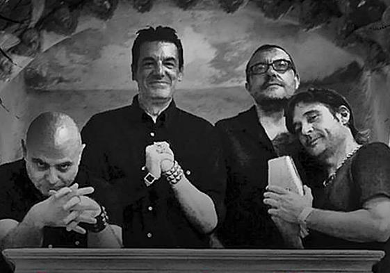 La banda de punk cartagenera Kante Pinrélico, retratada para uno de sus discos.