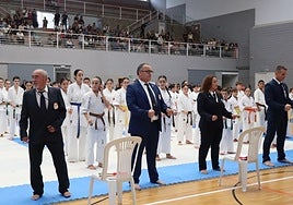 Participantes de la modalidad de kárate.