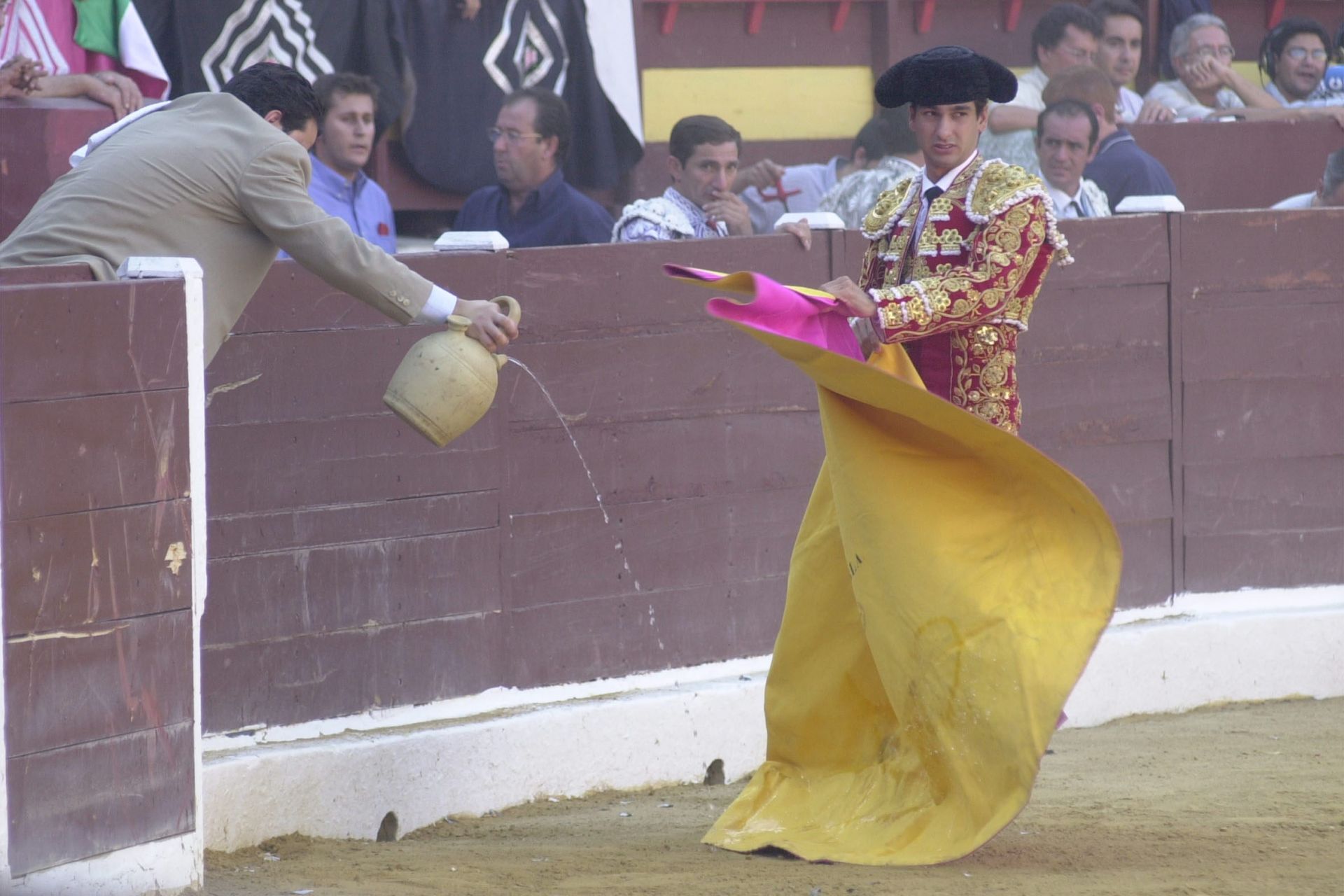 Con un botijo en Murcia.