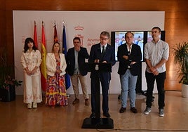 El concejal de Turismo, este martes, en la presentación de la Feria de Otoño del Comercio Minorista.