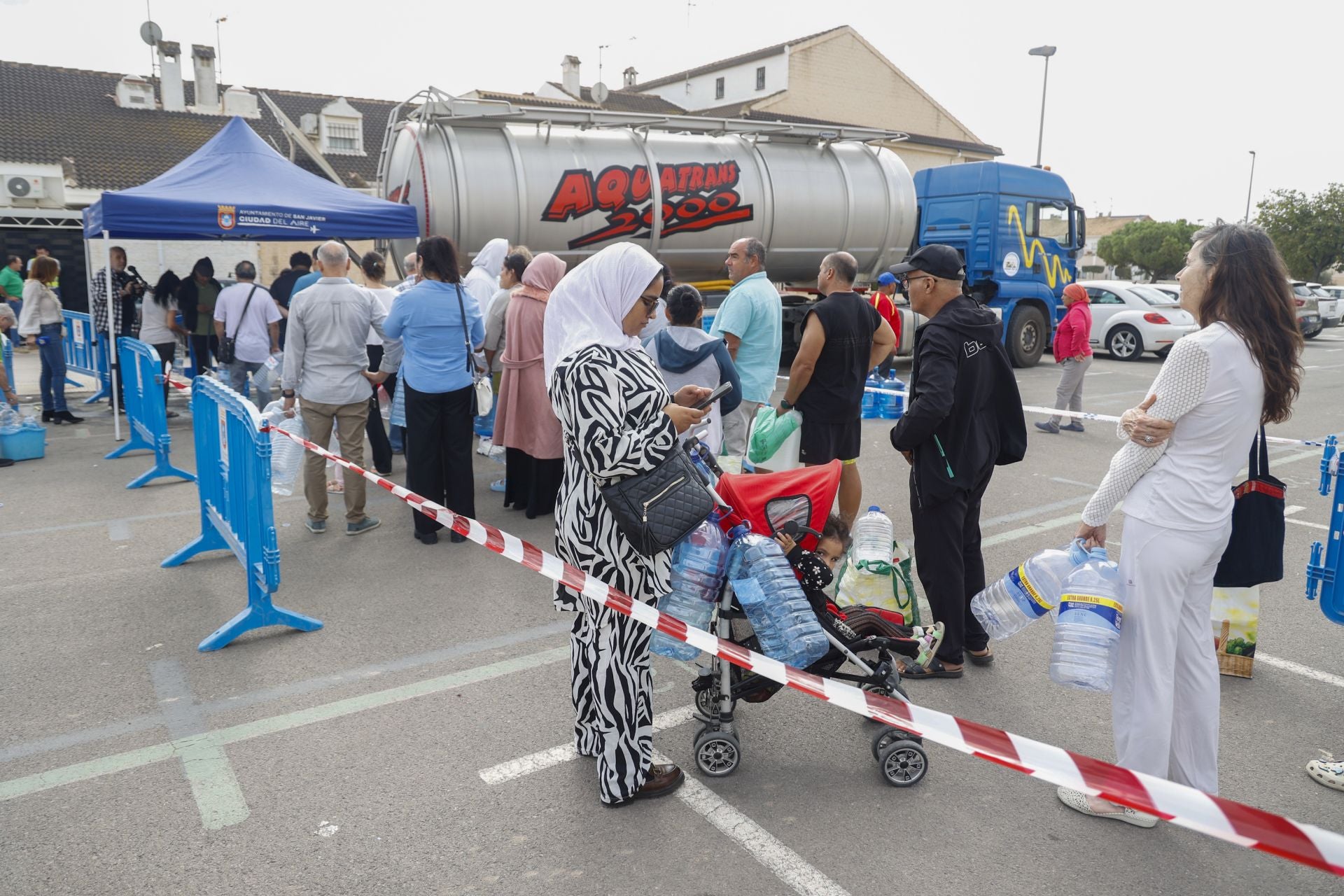 Sin agua potable en el Mar Menor, en imágenes