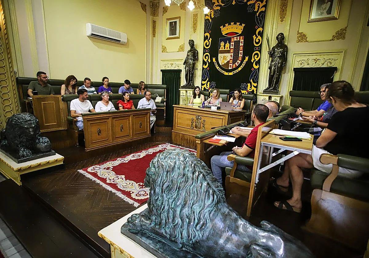 Imagen de archivo del pleno municipal celebrado en el Ayuntamiento de Jumilla.