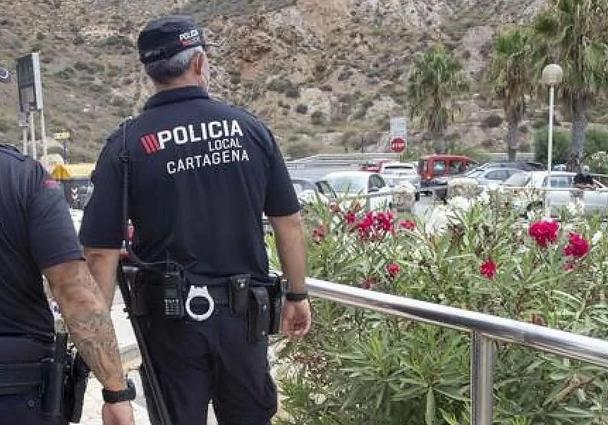 Policía local de Cartagena, en una imagen de archivo.