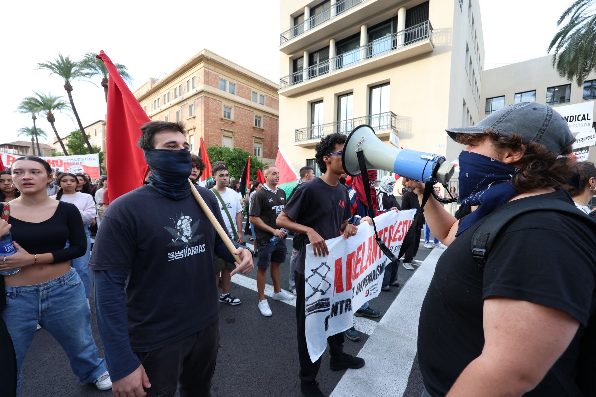 La movilización social por Palestina en Murcia, en imágenes