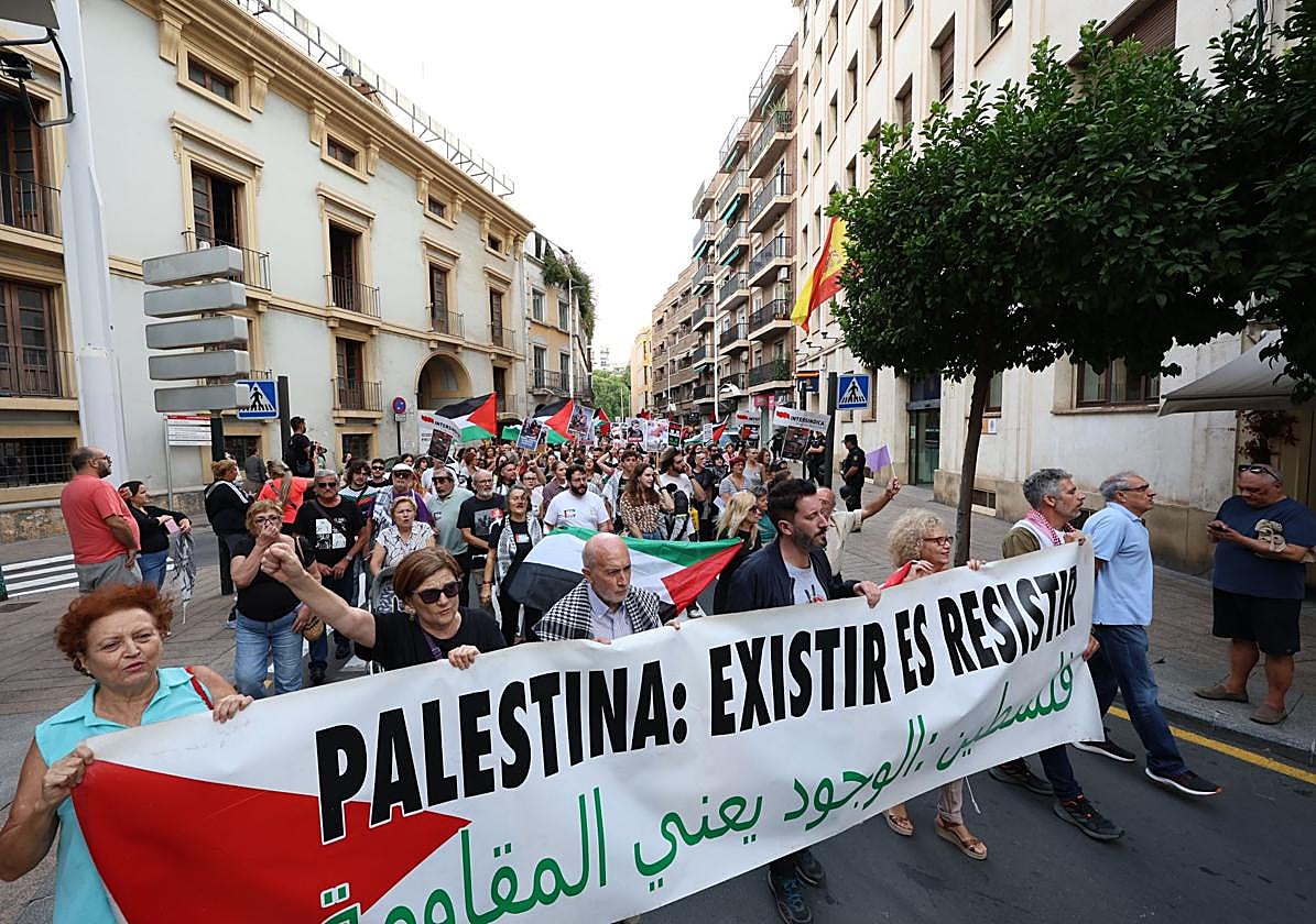 La movilización social por Palestina en Murcia, en imágenes
