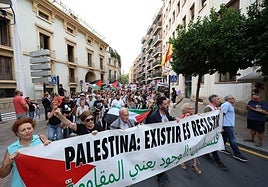 La movilización social por Palestina en Murcia, en imágenes