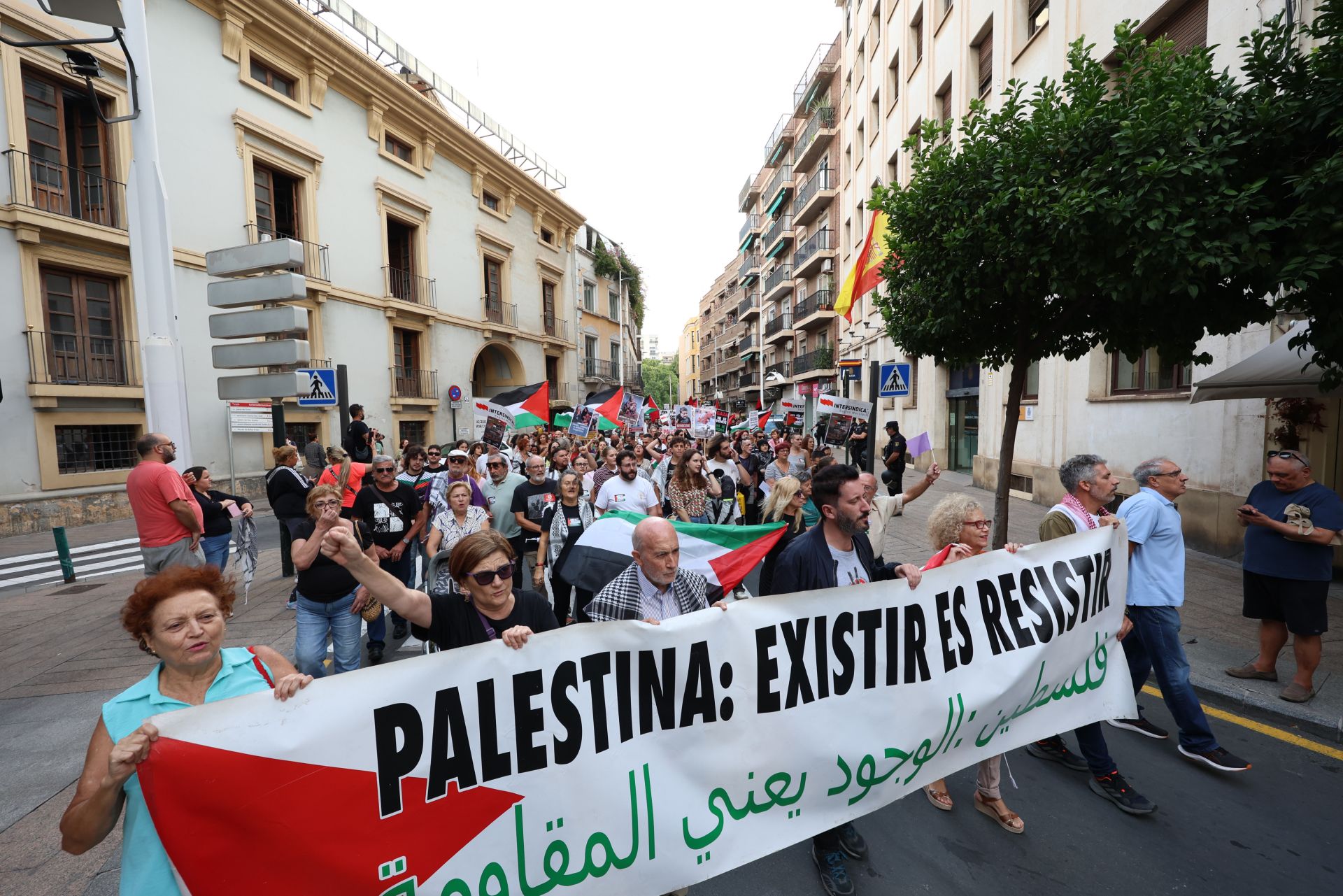 La movilización social por Palestina en Murcia, en imágenes