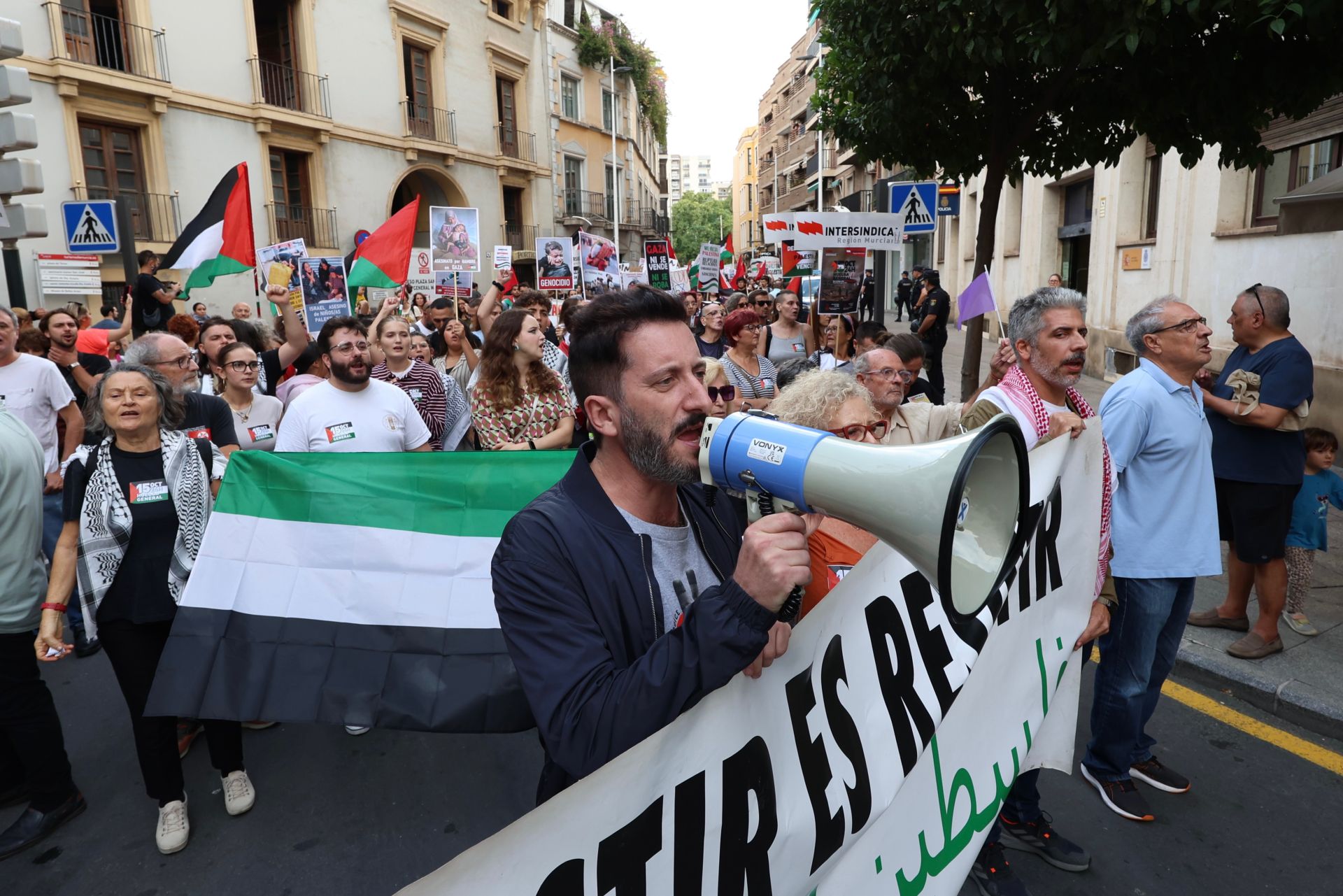 La movilización social por Palestina en Murcia, en imágenes