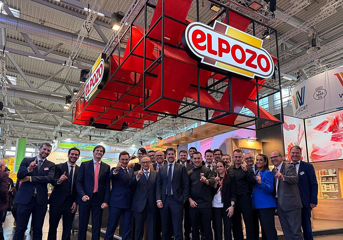 Delegación de ElPozo Alimentación en Anuga 2025, con su presidente a la cabeza.