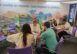 Reuniones con promotoras y agencias inmobiliarias en la pasada edición de Reside.