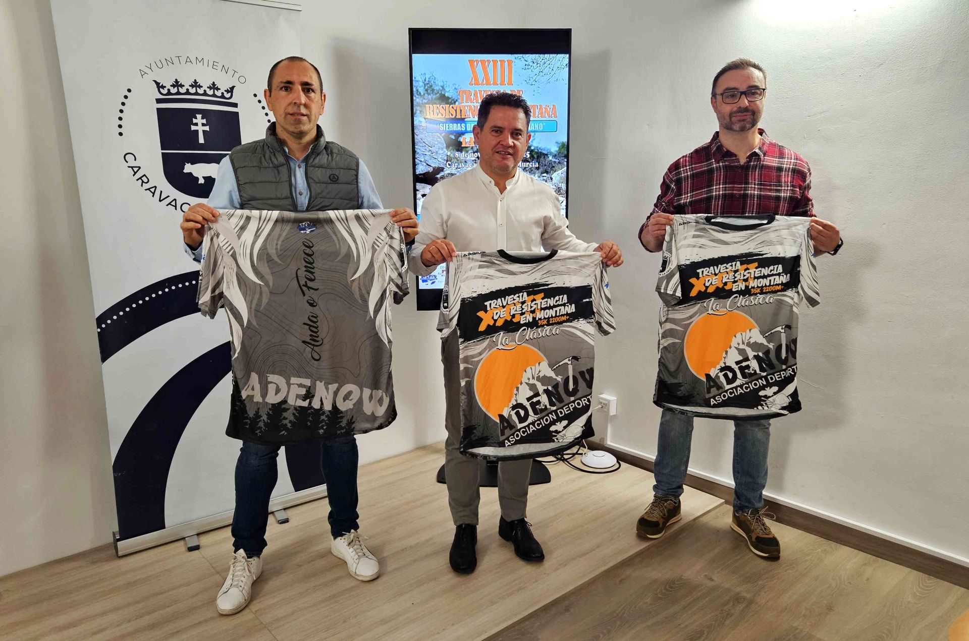 Ángel Sánchez, Pepe Tudela y Jesús Sánchez durante la presentación.