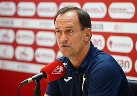 Etxeberria, este viernes, en rueda de prensa.