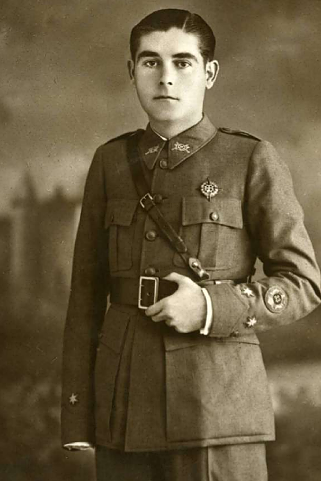 El llamado 'manco de Tikún', el soldado alhameño Sánchez Vivancos.