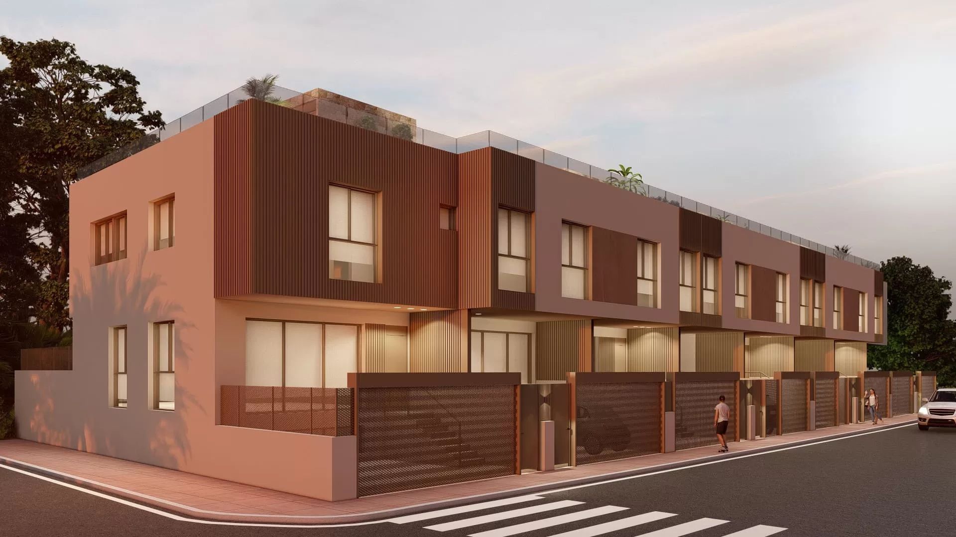 Recreación virtual de como serán los chalés que se construirán a partir de 2026.