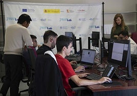 Imagen de archivo de un laboratorio de Ciberseguridad en la UPCT.