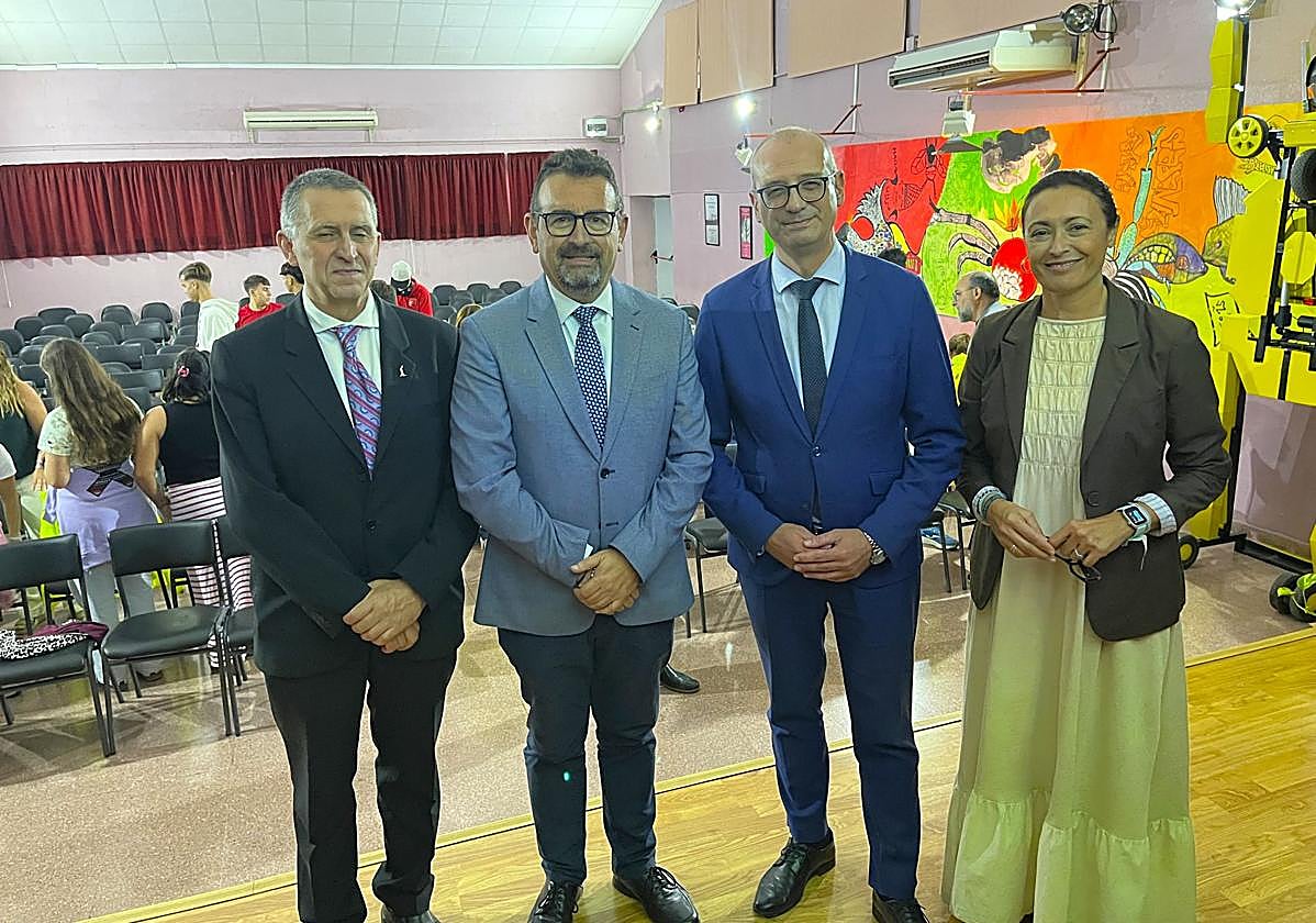 Francisco Zamorano, Tomás Rubio, Víctor Marín y María Turpín, este martes.