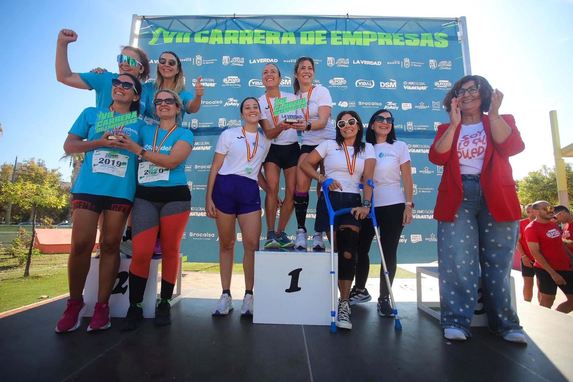 En imágenes, la VII Carrera de Empresas en Murcia