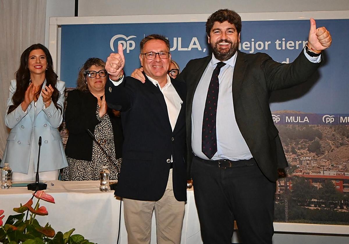 Francisco Pastor y Fernando López Miras, este miércoles.