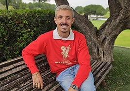 Borja Plácido, durante la entrevista en Golf ALtorreal