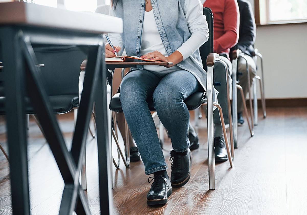 Imagen de archivo de una prueba de las oposiciones.