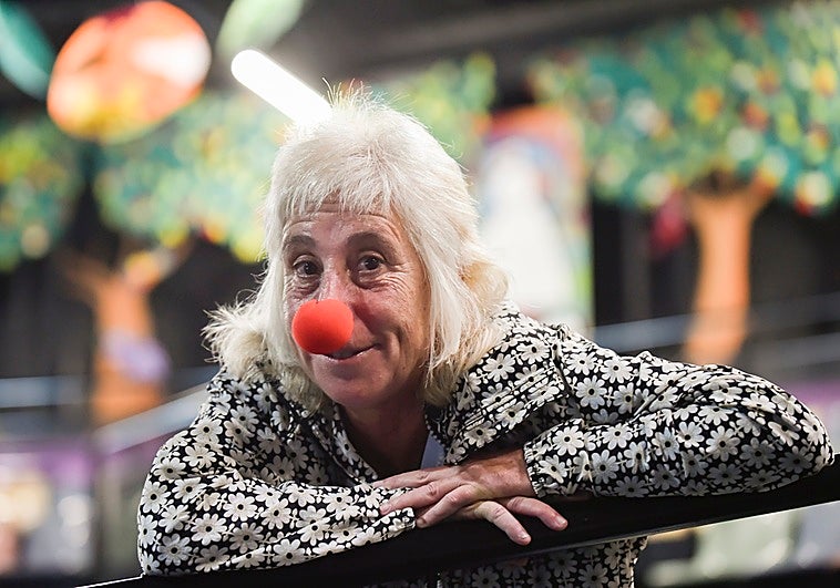 Pepa Astillero, en el Centro Escénico de Integración Social Infantil y Juvenil, en Murcia.