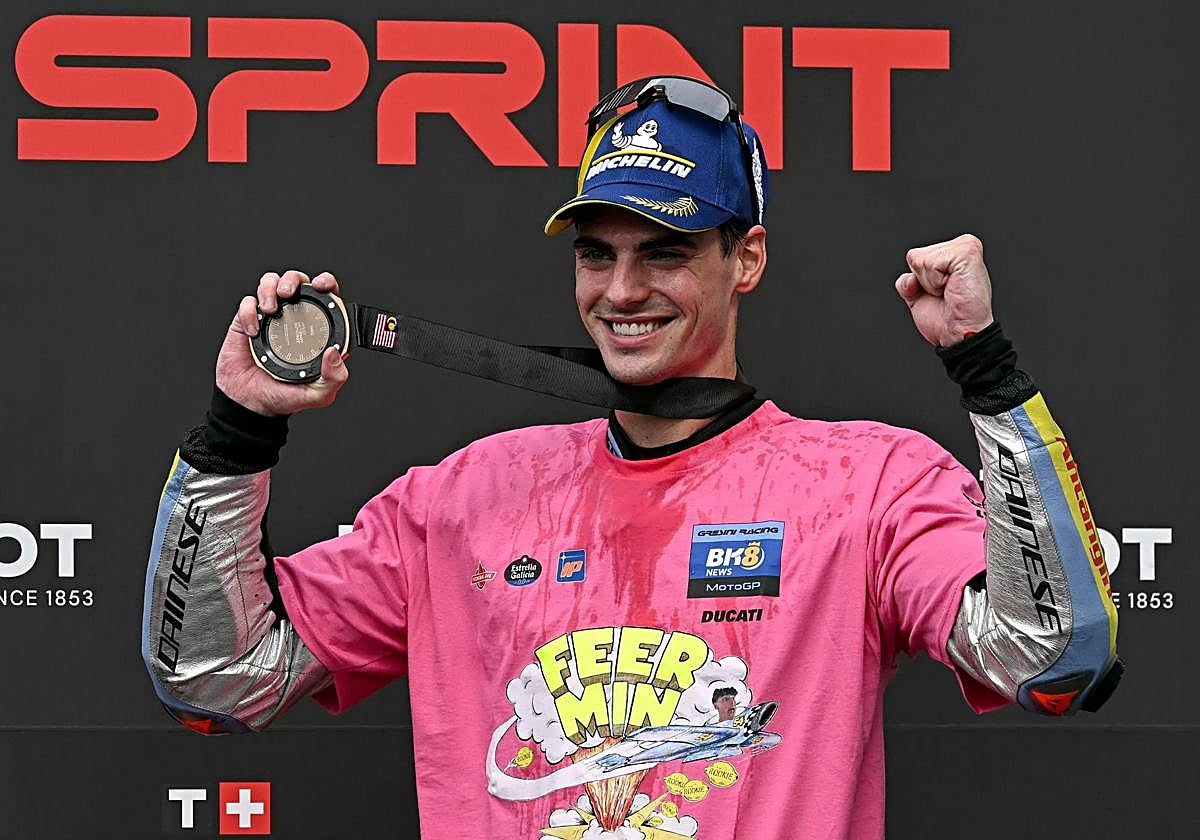 Aldeguer, tercero en el podio.