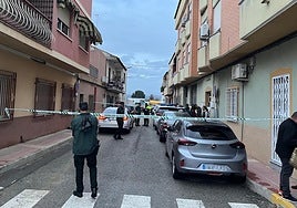 La zona de Librilla donde se centra la investigación, este domingo, acordonada.