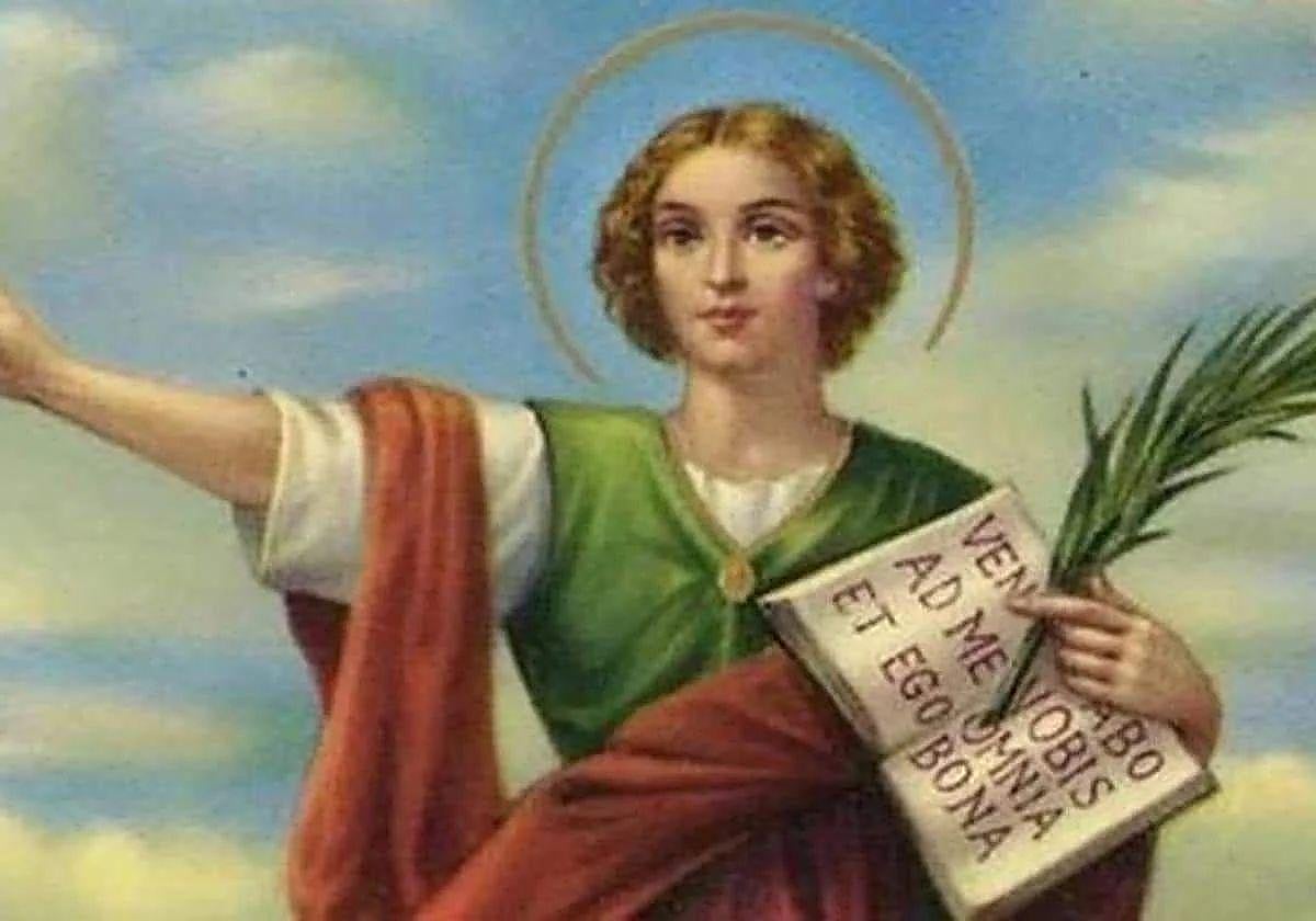Imagen de San Pancracio, santo del sorteo de la Lotería de Navidad.