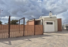 Exteriores del nuevo crematorio.