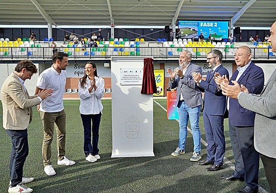 Inauguración del graderío cubierto del campo de fútbol de Santomera.