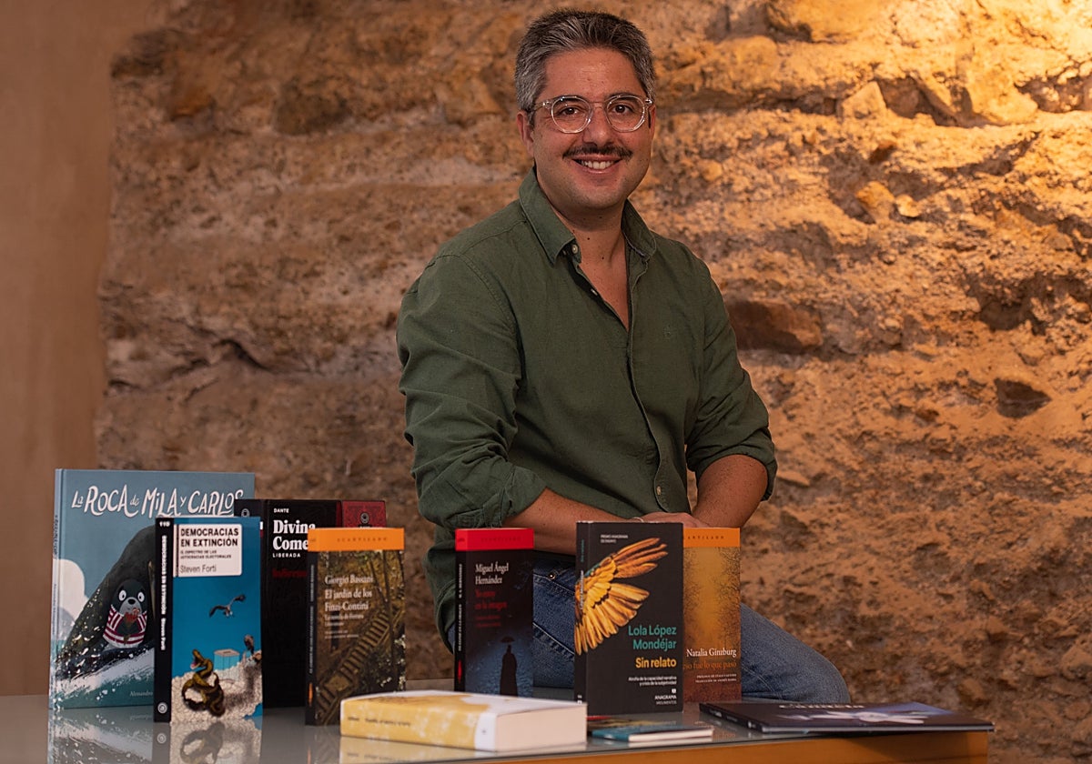 Jorge Ollero, en el Museo de Bellas Artes de Murcia, sede del festival Lenguaraz.