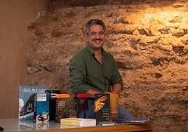 Jorge Ollero, en el Museo de Bellas Artes de Murcia, sede del festival Lenguaraz.