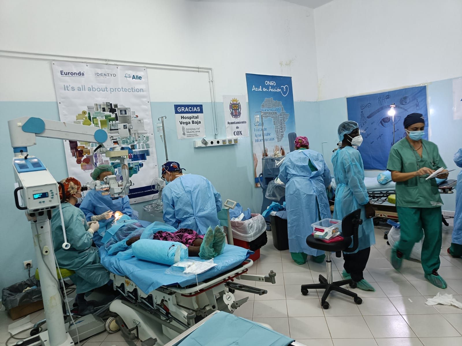 &#039;El milagro de ver&#039;, proyecto humanitario de Azul en Acción con financiación del Colegio de Médicos de la Región de Murcia