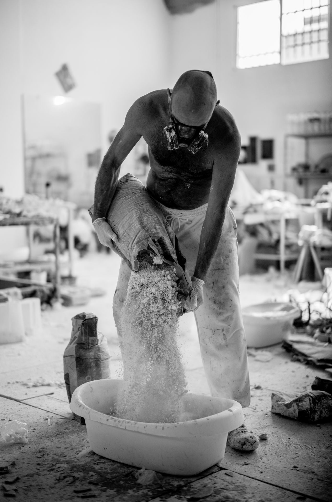 Lidó Rico prepara su proyecto escultórico para Murcia, en imágenes