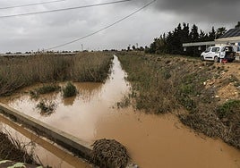 Cauce de la rambla del Albujón, cerca del Mar Menor.