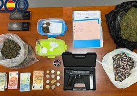 Lo intervenido por los agentes.