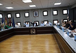 Sesión del Pleno del Ayuntamiento de San Pedro del Pinatar, en una foto de archivo.