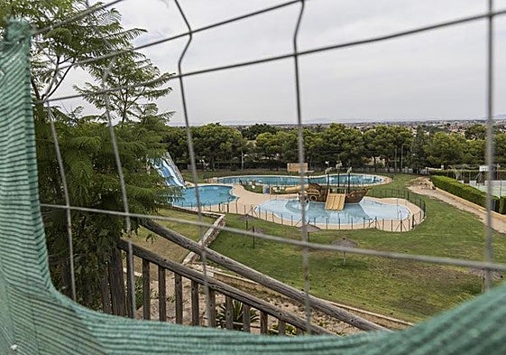 Las piscinas del parque de Tentegorra en una fotografía de este pasado verano.