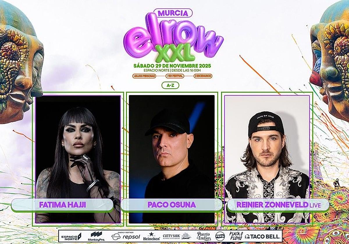 Cartel de Elrow Murcia XXL.