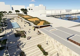 Recreación mostrada por la Autoridad Portuaria durante la presentación del nuevo paseo que construirán en el camino a la terminal de cruceros.