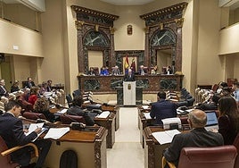 Pleno de la Asamblea Regional, en una imagen de archivo.