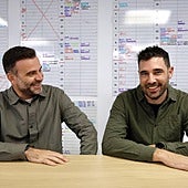 Abilio Gilar, director de Ninona Producciones, y Fran López Ochando, jefe de Contratación de la empresa especializada en shows de comedia y humor.