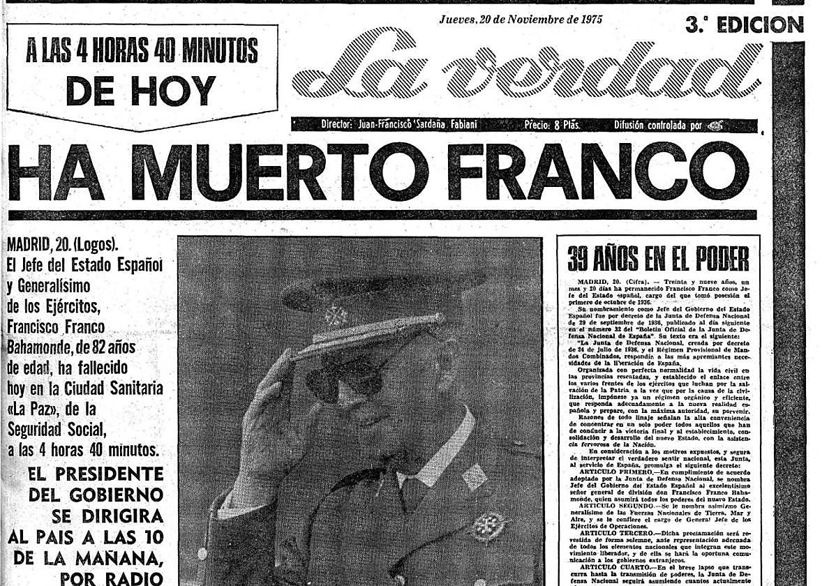 «Bendita la riada que nos trae a Franco»