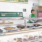 Platos preparados en la sección 'Listo para Comer' de un supermercado.