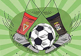 Logo de 'A dos bandas'.