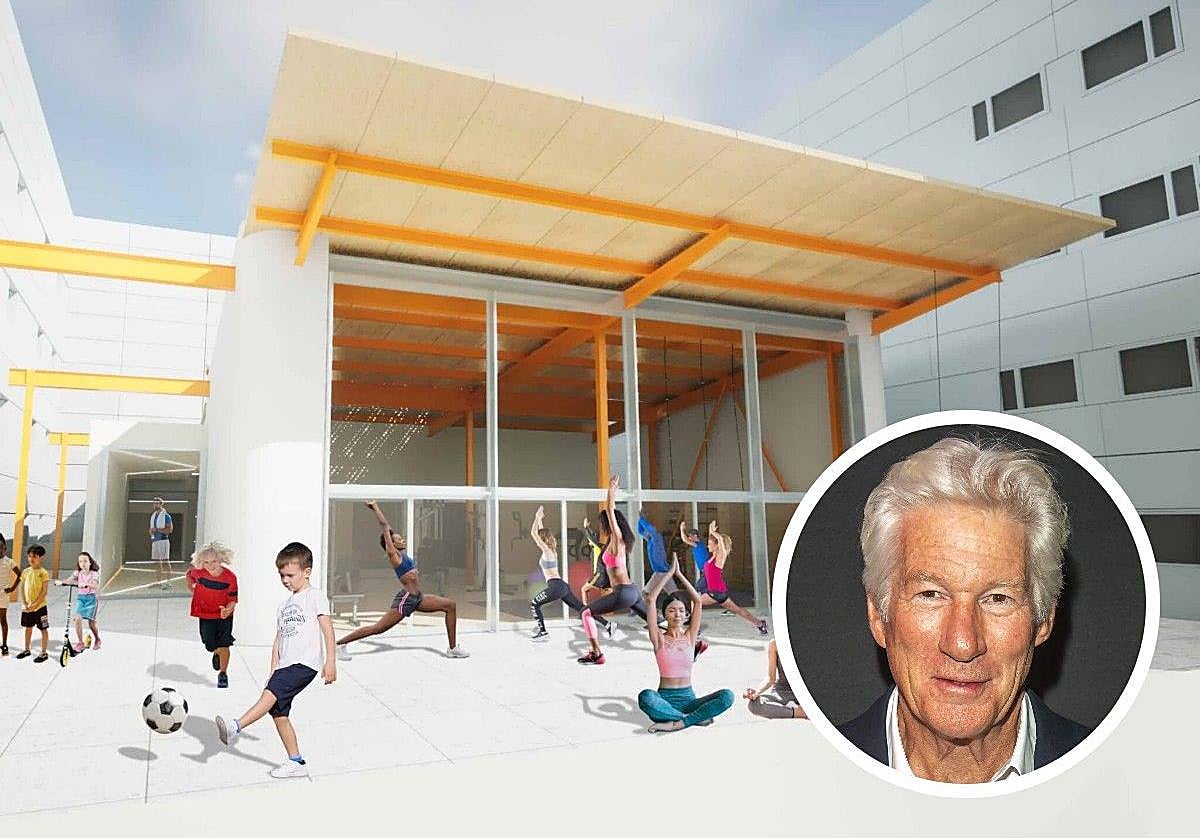 Una recreación del gimnasio.