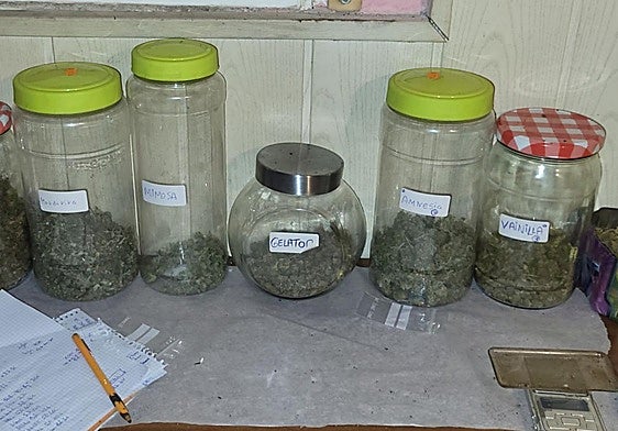 Droga incautada por la Policía Nacional.