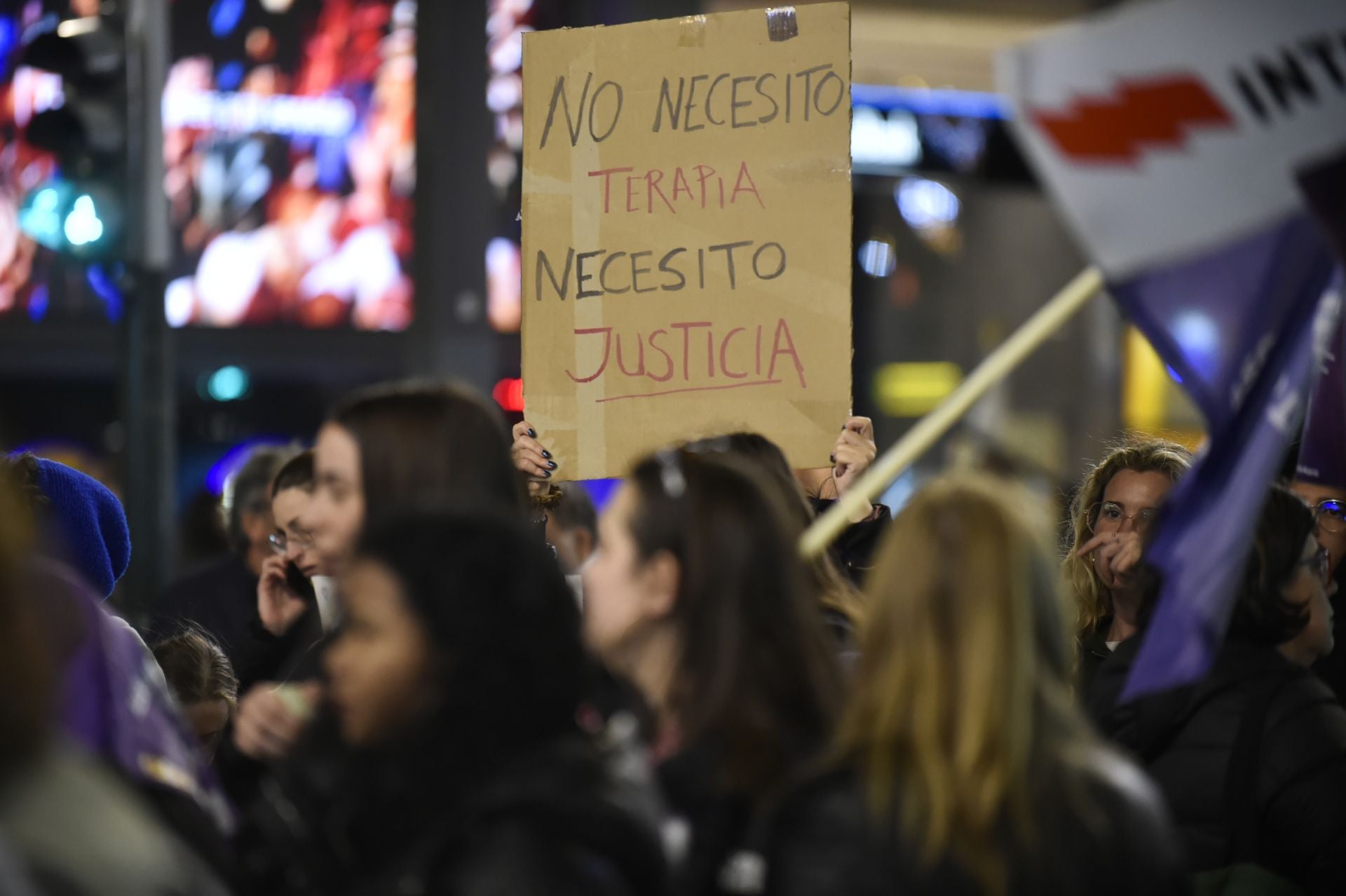 Manifestación por el 25N en Murcia, en imágenes