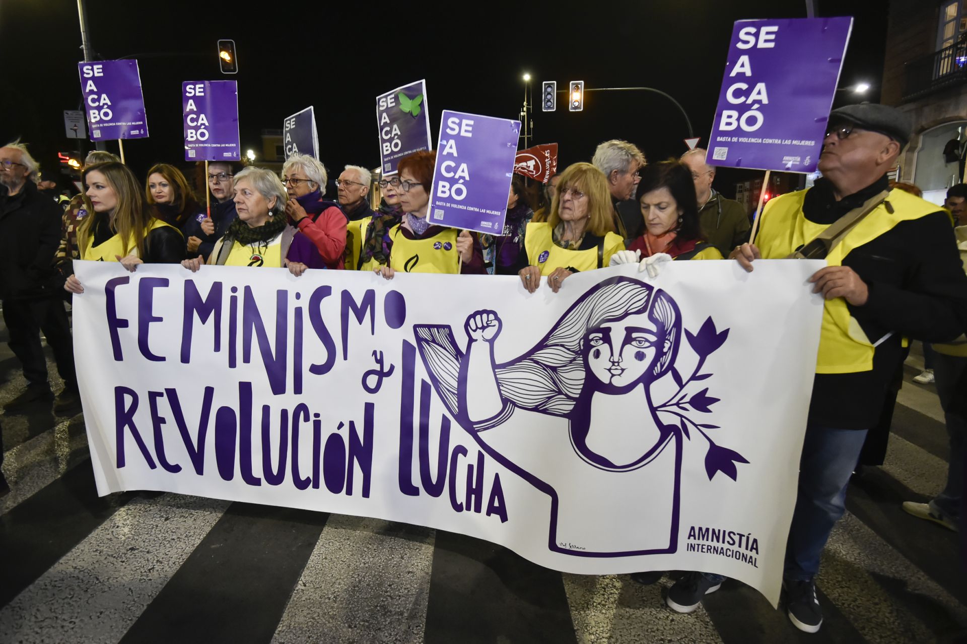 Manifestación por el 25N en Murcia, en imágenes