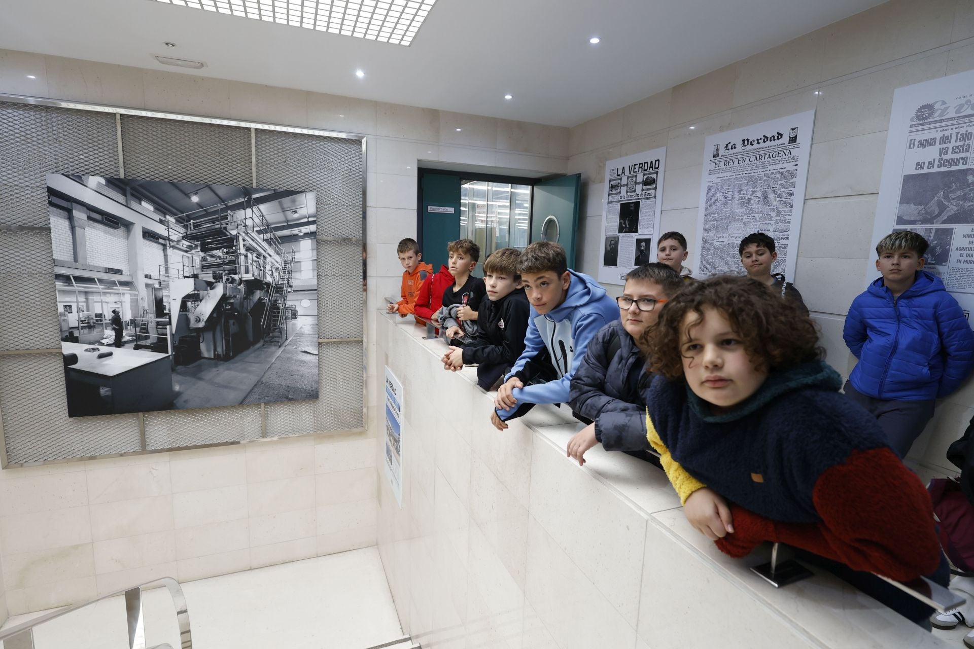 Los alumnos de del CEIP San Pablo de Murcia visitan LA VERDAD, en imágenes